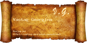 Vastag Georgina névjegykártya